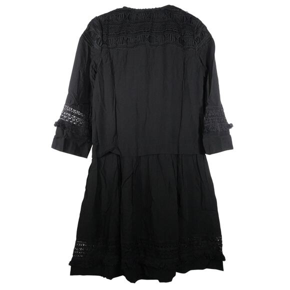 Tuckernuck Back Eyelet Trim Shift Dress Lace Gothic Retro Women’s XS 1461-ZZ - Picture 2 of 12